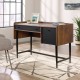 Hampstead Park Grand Walnut Compact Desk